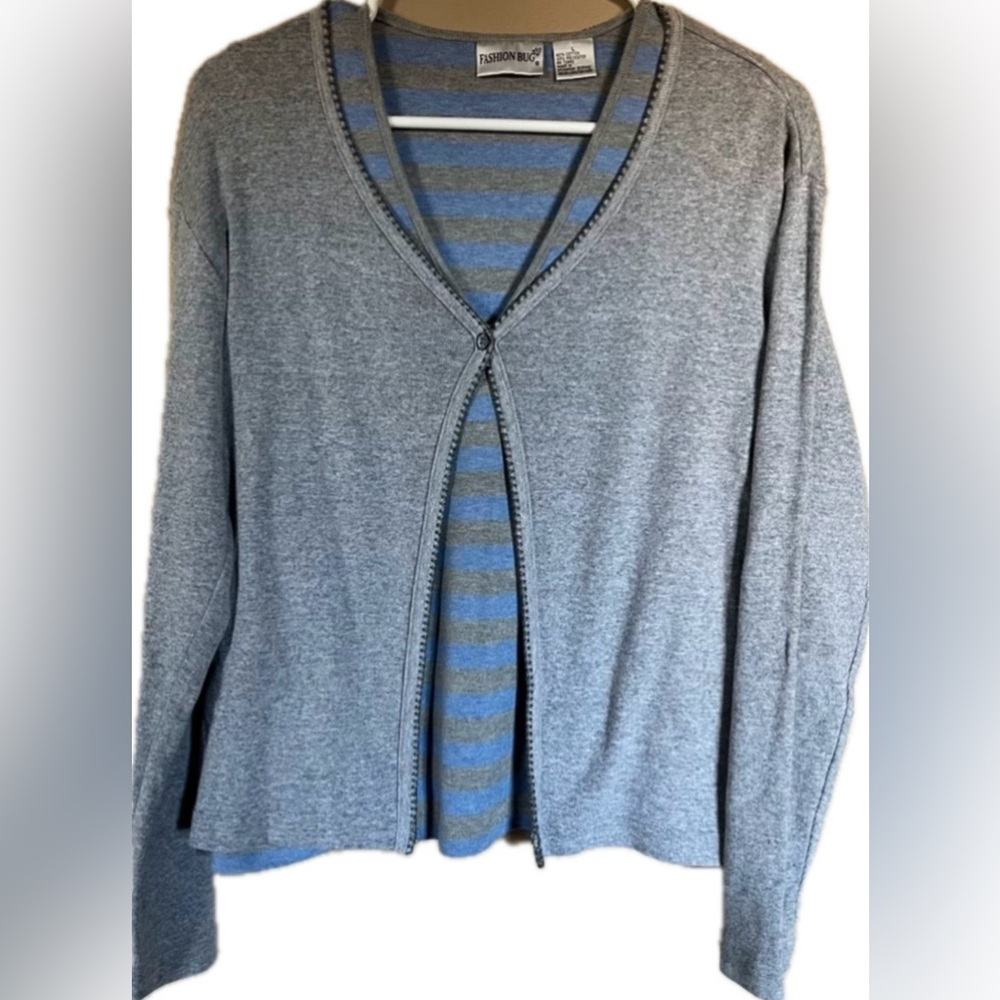 Fashion Bug tank top & Northcrest button close cardigan. Women’s size Large